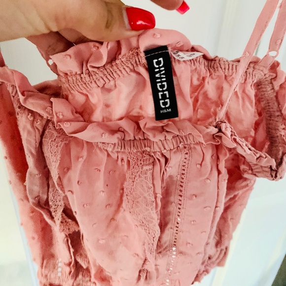 RUFFLED PINK CROPTOP - Picture 2 of 4